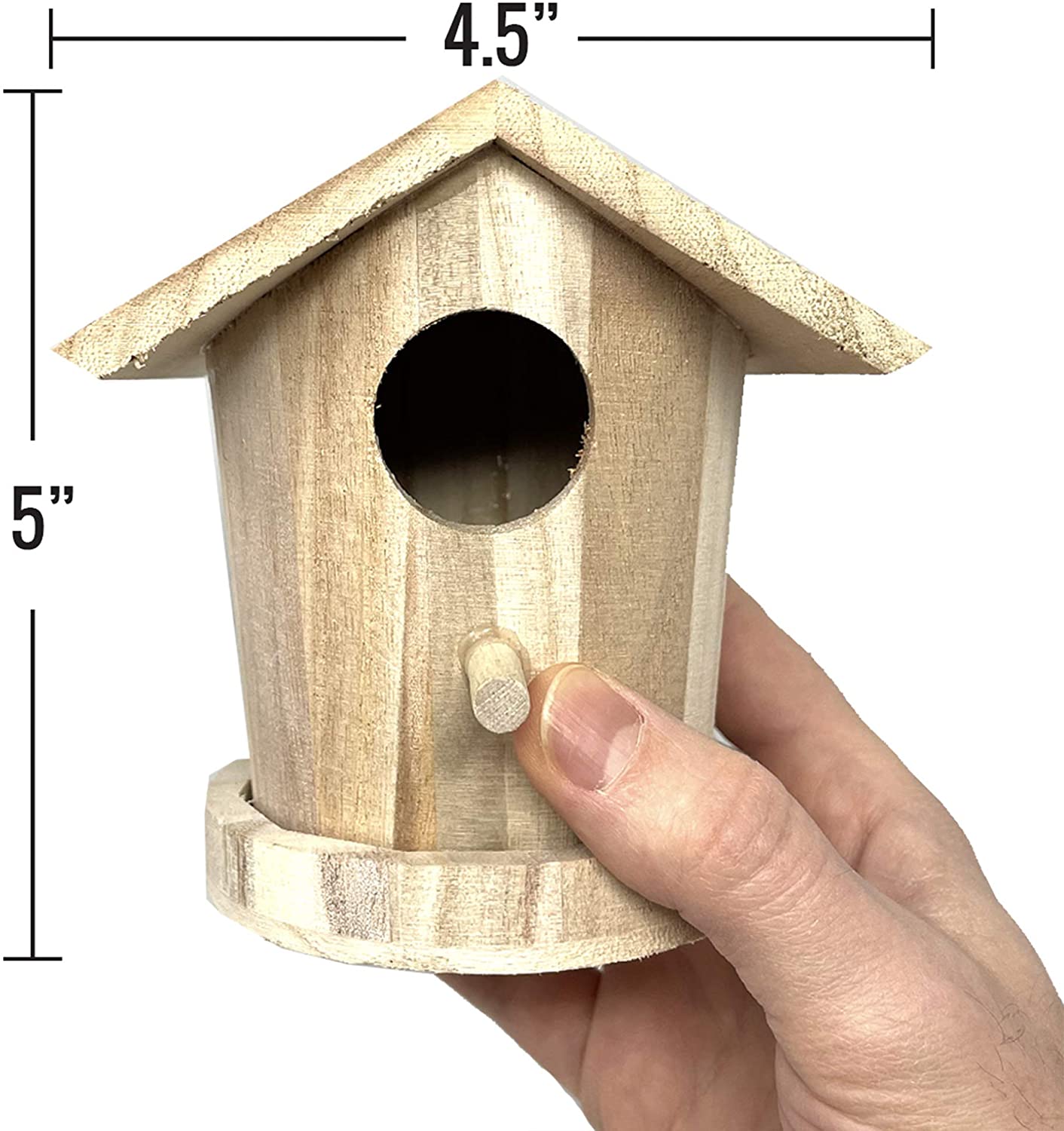 PIXISS Wooden Birdhouse DIY Craft Kit