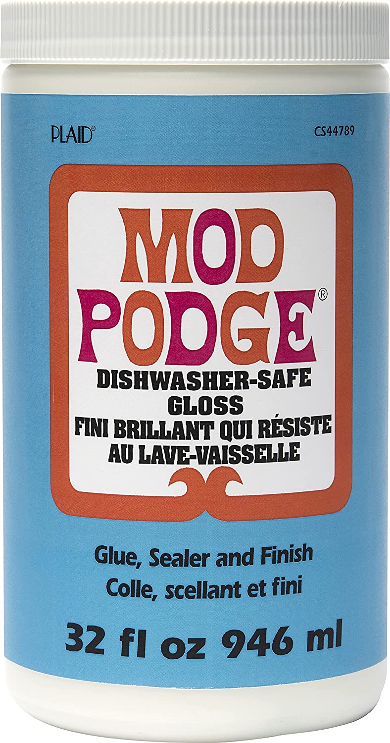 Do It Your Freaking Self - cure dishwasher safe mod podge in oven