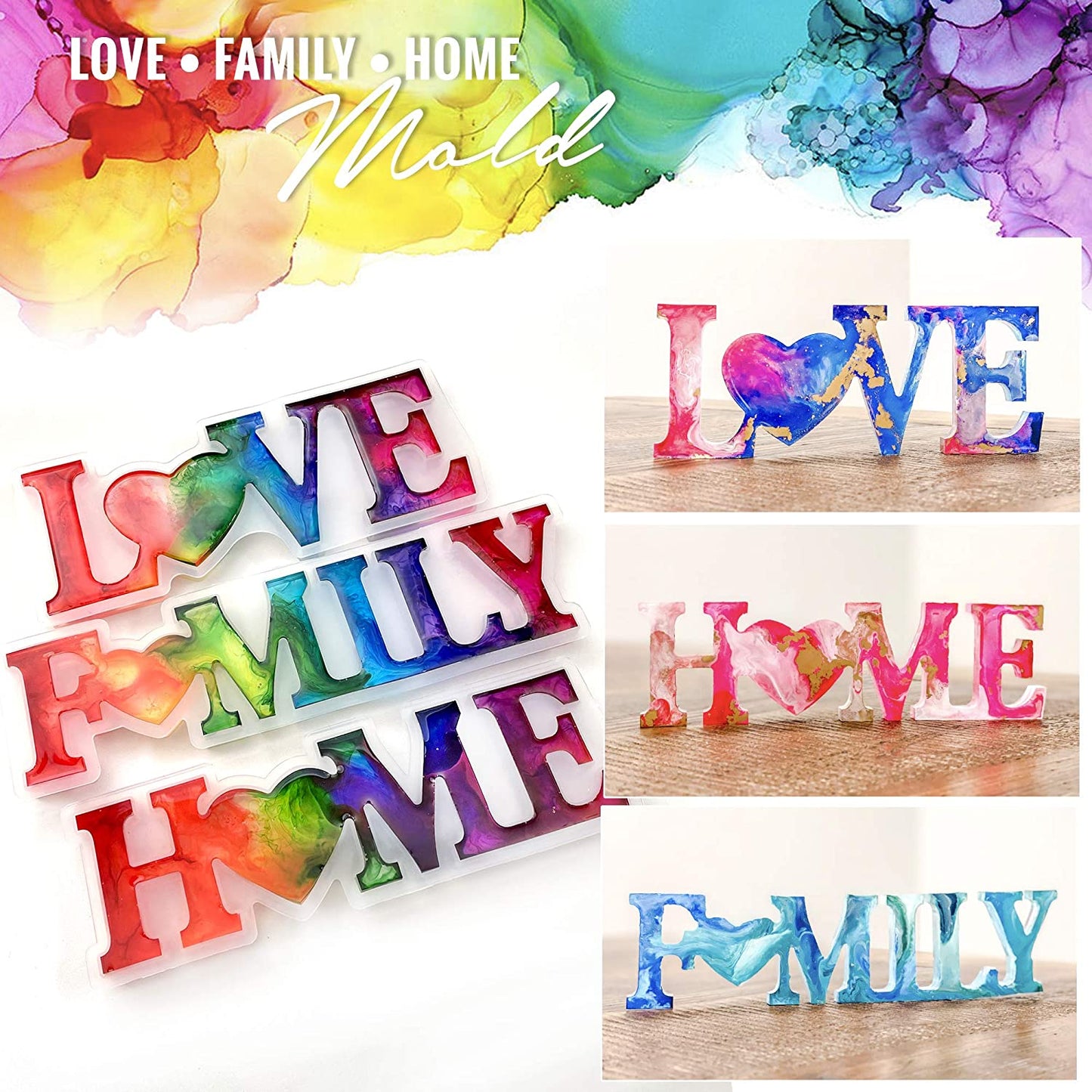 PIXISS Family Heart Silicone Mold