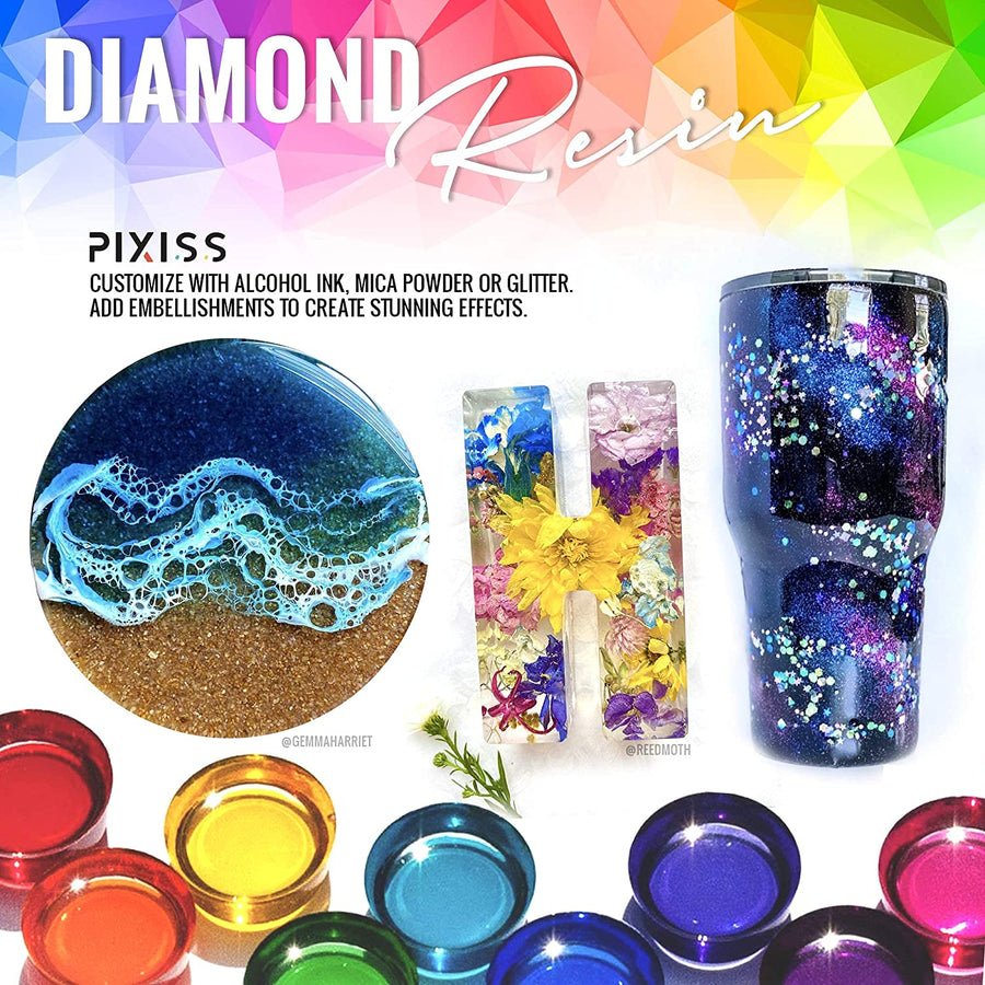 Pixiss Assorted Glitter Set 12 Pack - 10G. Shaker Bottles