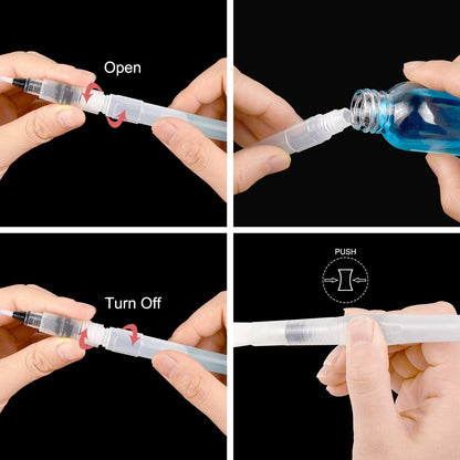 PIXISS Refillable Blending Brushes Set of 6