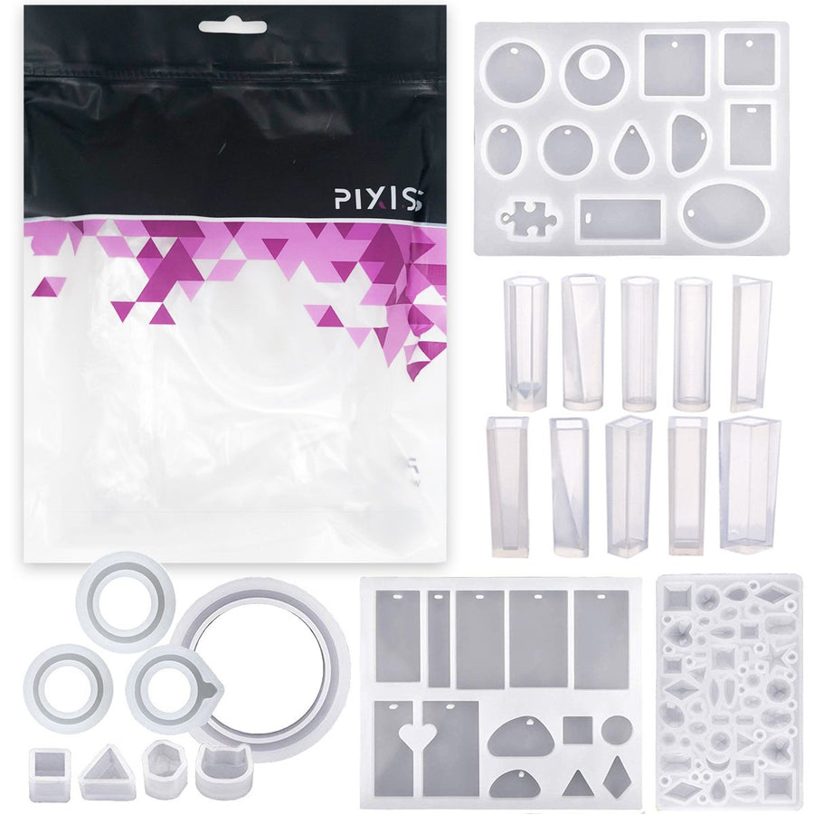 PIXISS Silicone Jewelry, Gem, Pendant Mold Kit