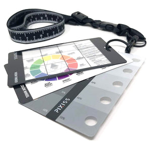 PIXISS Artists View Finder, Color Wheel, Greyscale Value Finder and Measuring Lanyard
