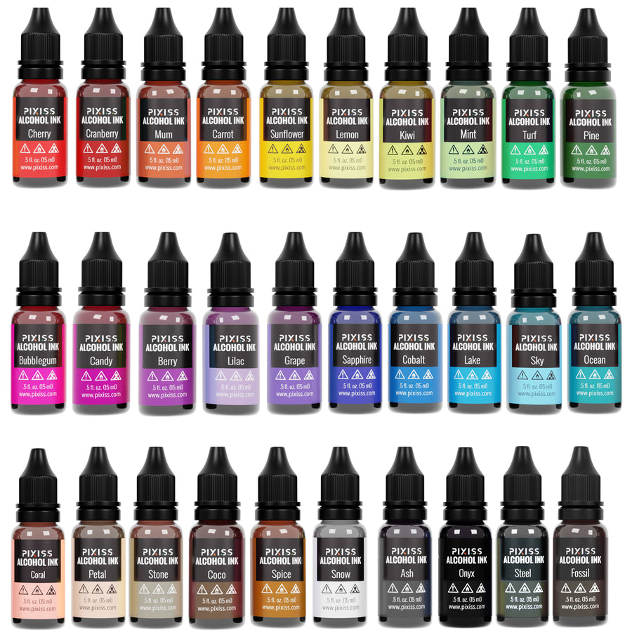 PIXISS Alcohol Inks - Individual 15ml Bottles – Pixiss
