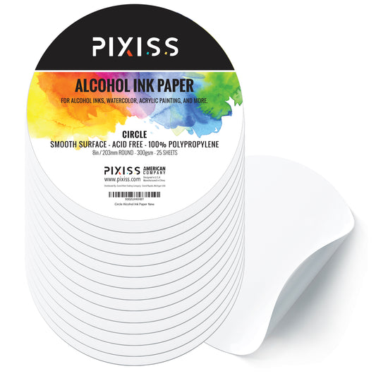 PIXISS Round Alcohol Ink Paper