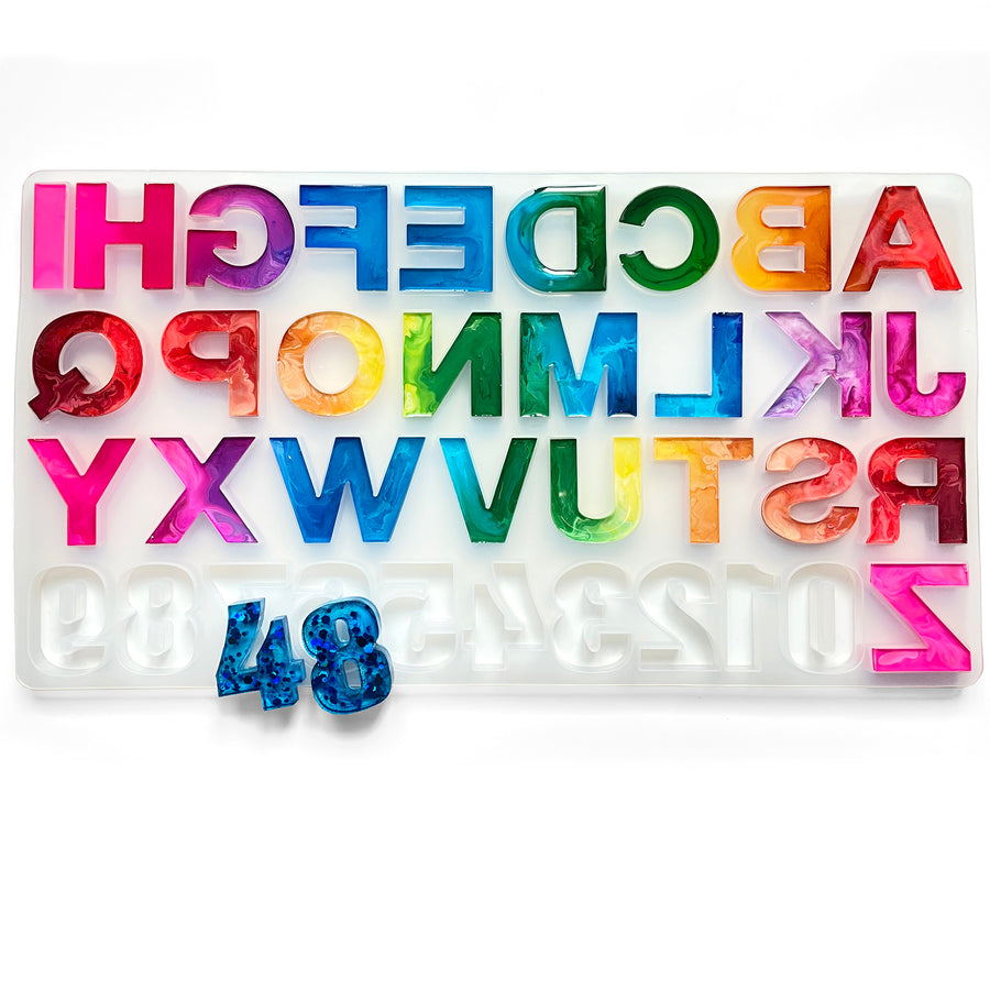 PIXISS Silicone Alphabet and Number Mold