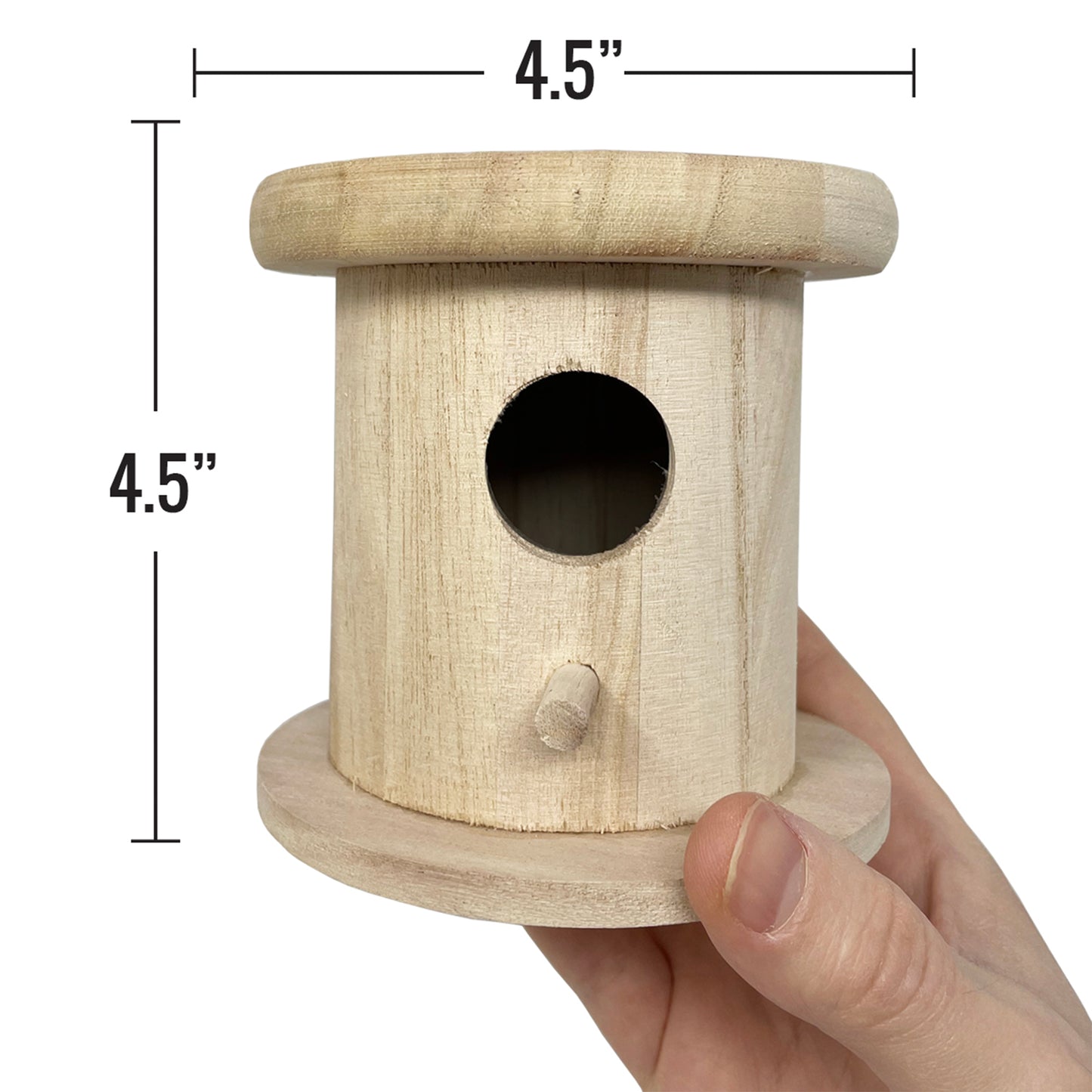 PIXISS Wooden Birdhouses Set of 6
