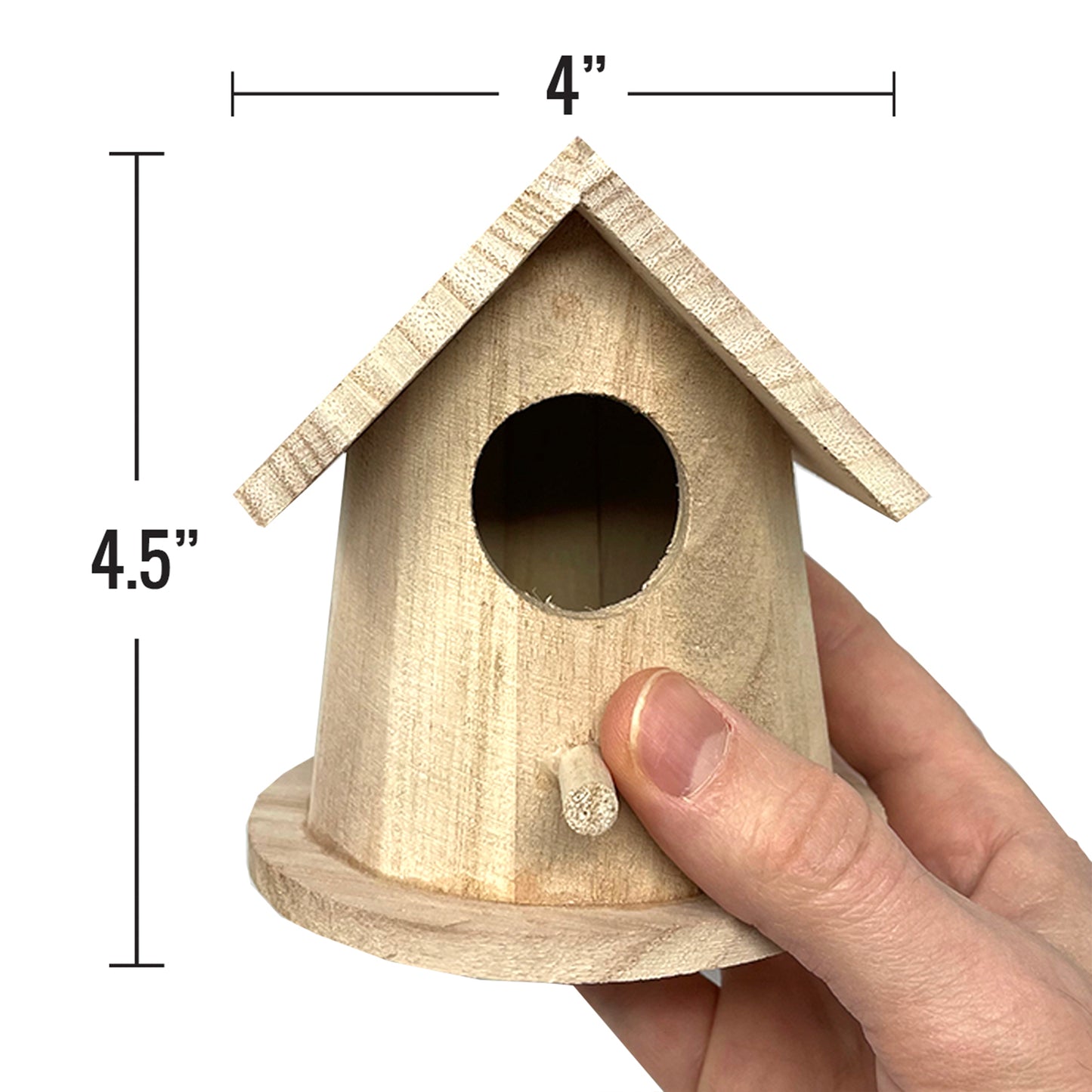 PIXISS Wooden Birdhouses Set of 6
