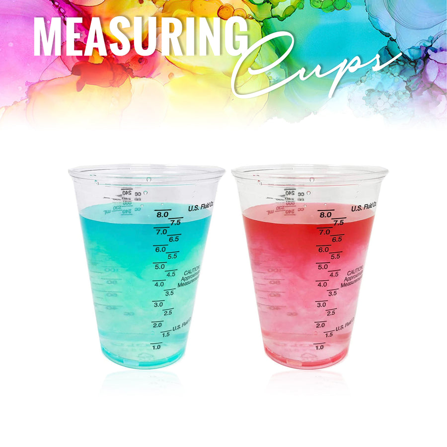 PIXISS Disposable Mixing & Measuring Cups - 10oz.