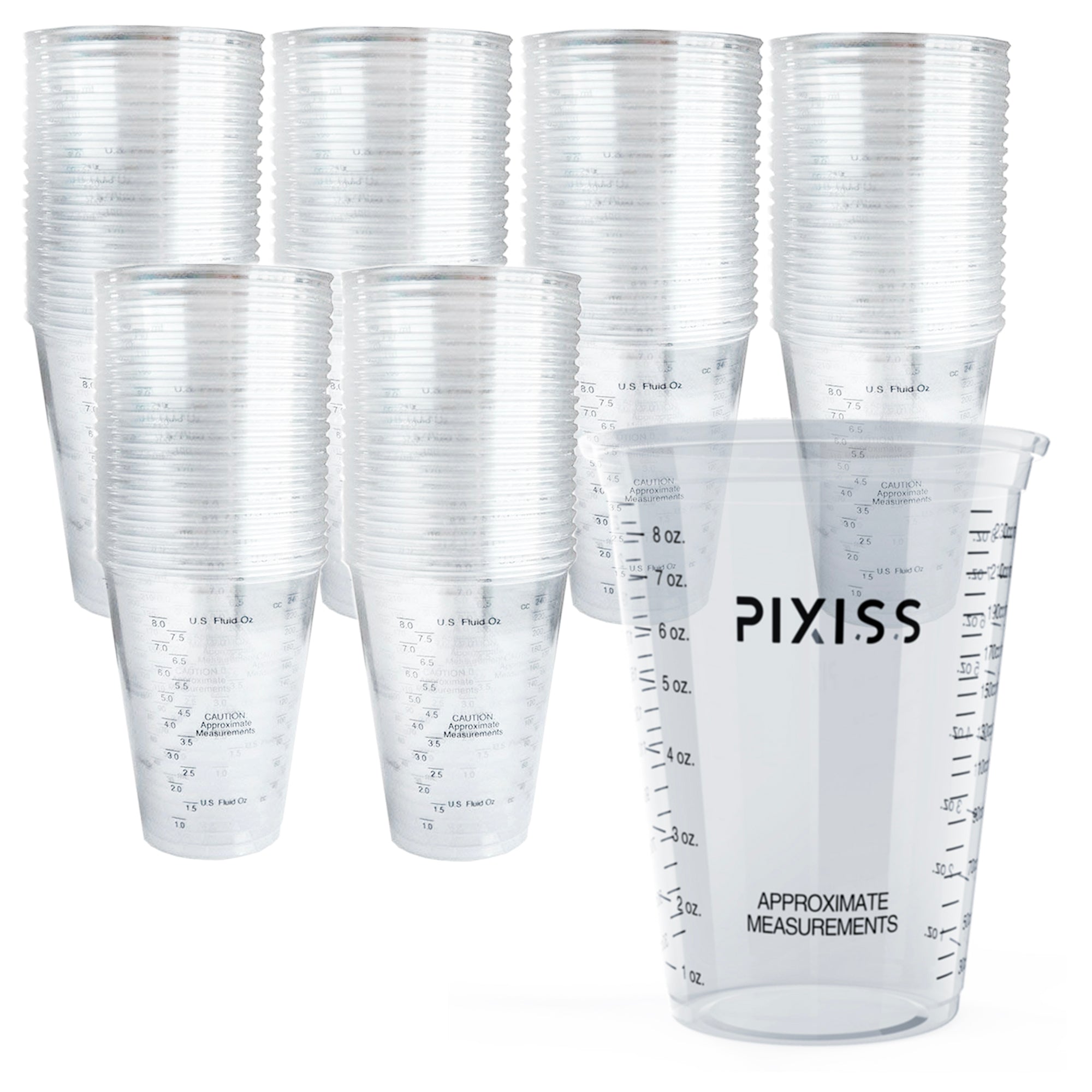 Disposable Measuring Cups for Resin - Pixiss Pack of 20 10oz Clear Pla —  Grand River Art Supply