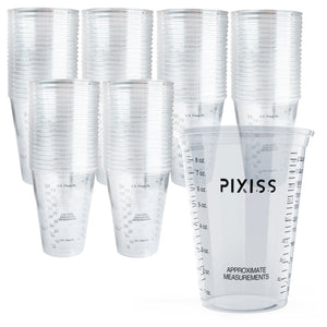 PIXISS Disposable Mixing & Measuring Cups - 10oz.