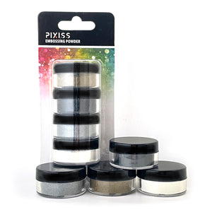 PIXISS Embossing Powders Set of 4 Colors