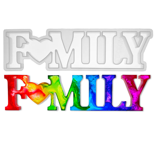 PIXISS Family Heart Silicone Mold