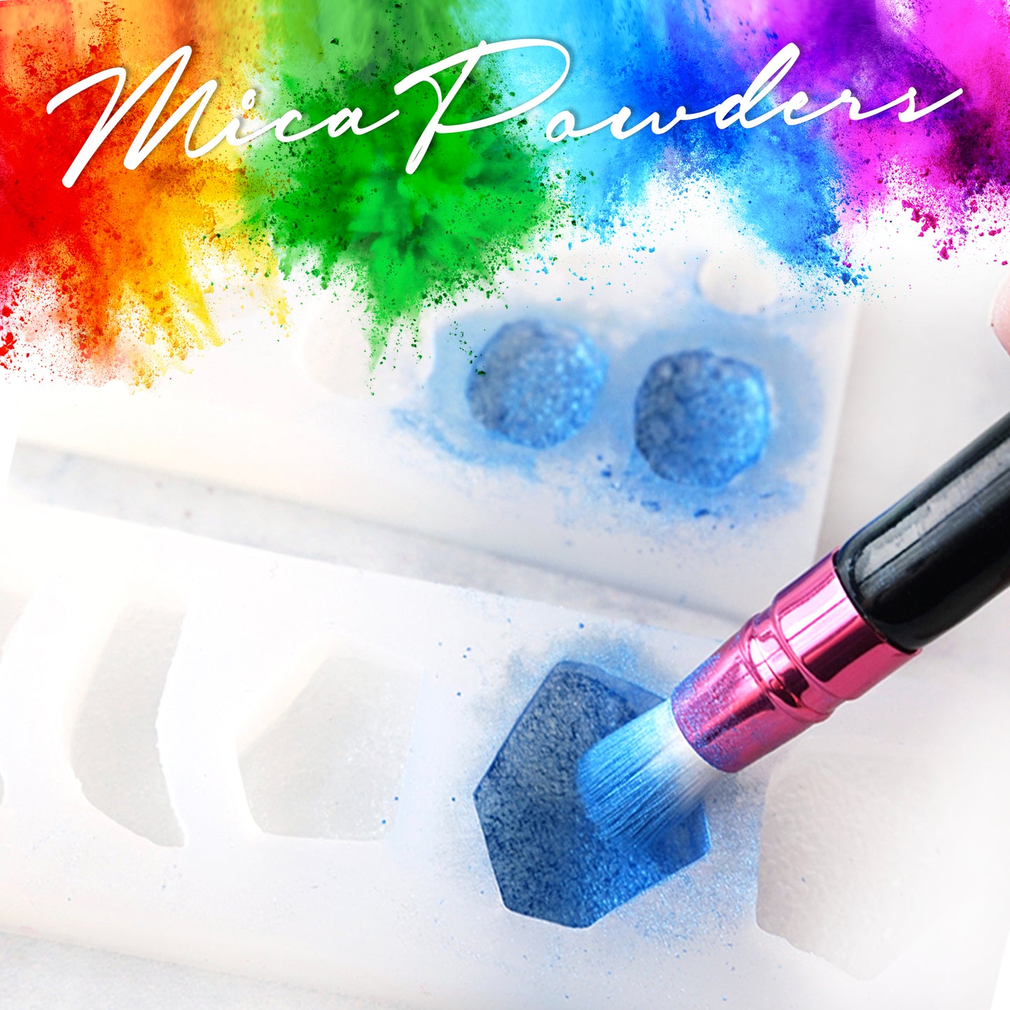 PIXISS Assorted Mica Powders - 30 Assorted Colors