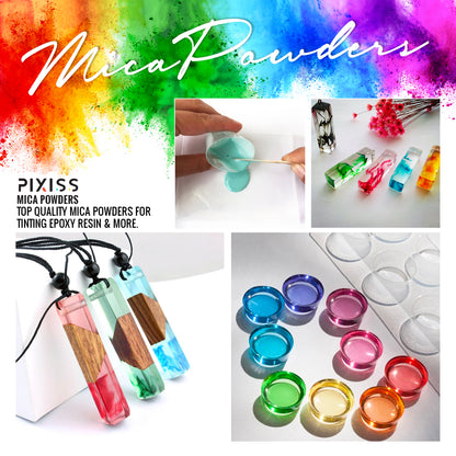 PIXISS Epoxy Resin Mixing Kit with Mica Powders - 89PC