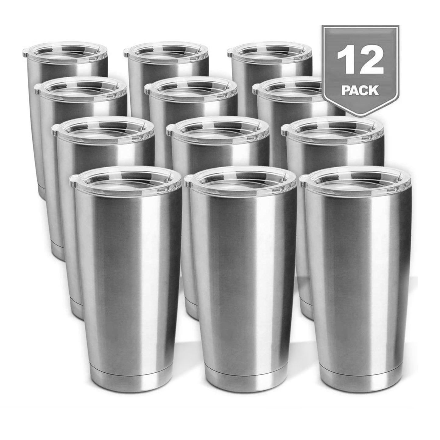 PIXISS 20oz. Stainless Steel Beverage Tumblers