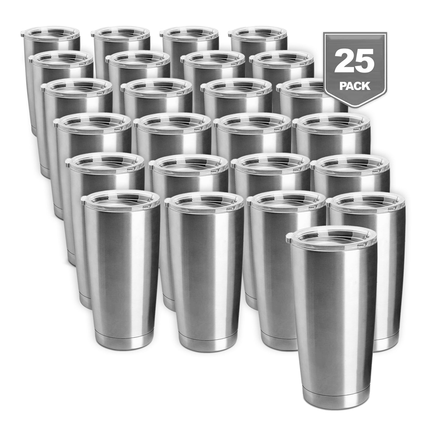 PIXISS 20oz. Stainless Steel Beverage Tumblers