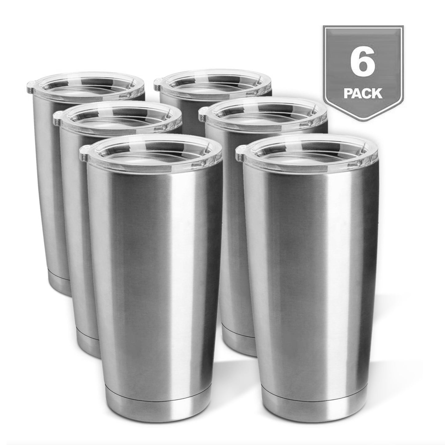 PIXISS 20oz. Stainless Steel Beverage Tumblers
