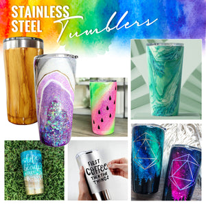 PIXISS 20oz. Stainless Steel Beverage Tumblers