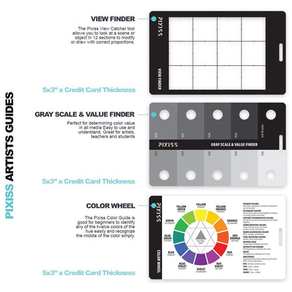 PIXISS Proportional Divider Drawing Tool & Drawing Guides Bundle
