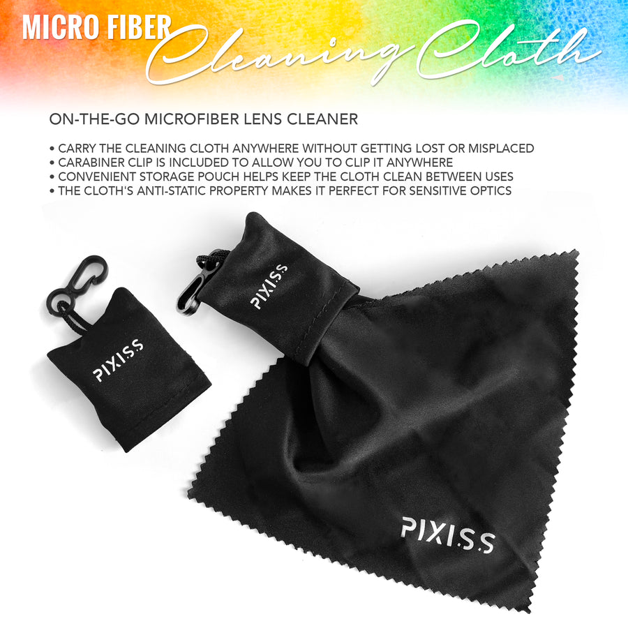 PIXISS Photography Calibration Cards with Lanyard and Lens Cloth