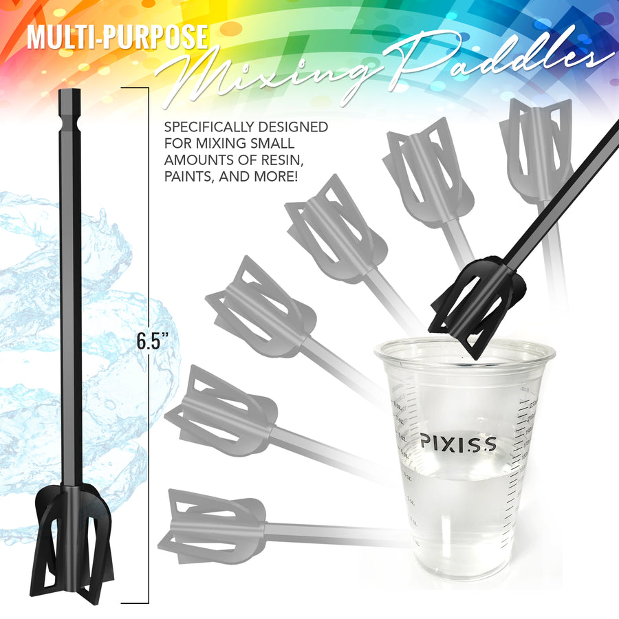 Pixiss Disposable Measuring Cups For Resin, Mixing Sticks and