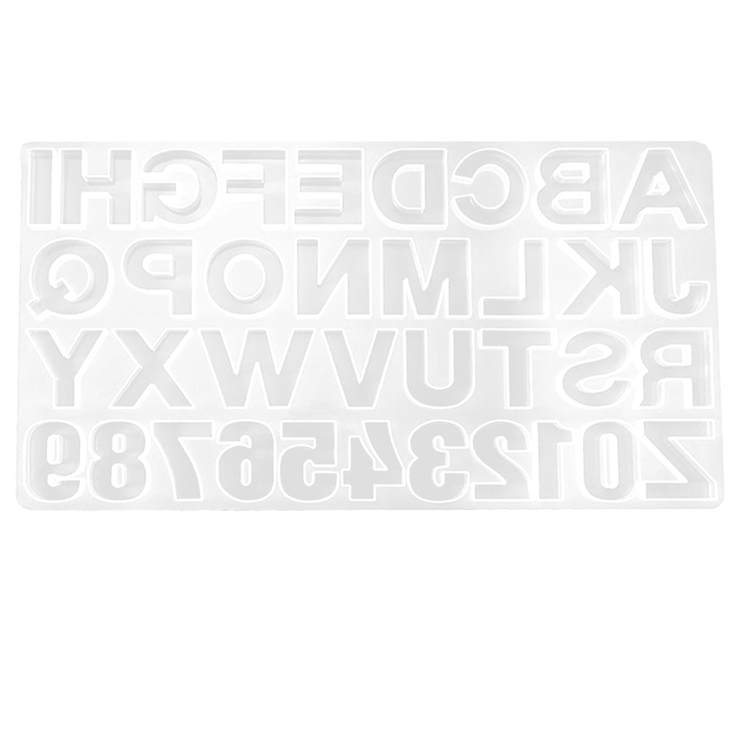 PIXISS Silicone Alphabet and Number Mold