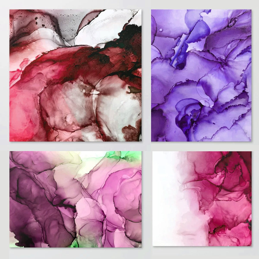 Alcohol Ink Paper 25 Sheets - Pixiss Heavy Weight Ink & Watercolor Paper 5x7 Inches (127x178mm), 300gsm, Extra Smooth, for Watercolor and Alcohol Ink