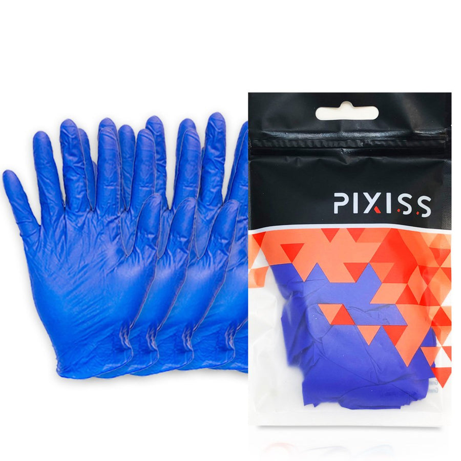 PIXISS Powder Free Disposable Latex Glove - Set of 3