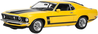 Revell 85-4313 ‘69 Boss 302 Mustang Car Kit 1:25 Scale 109-Piece Skill Level 4 Plastic Model Building Kit