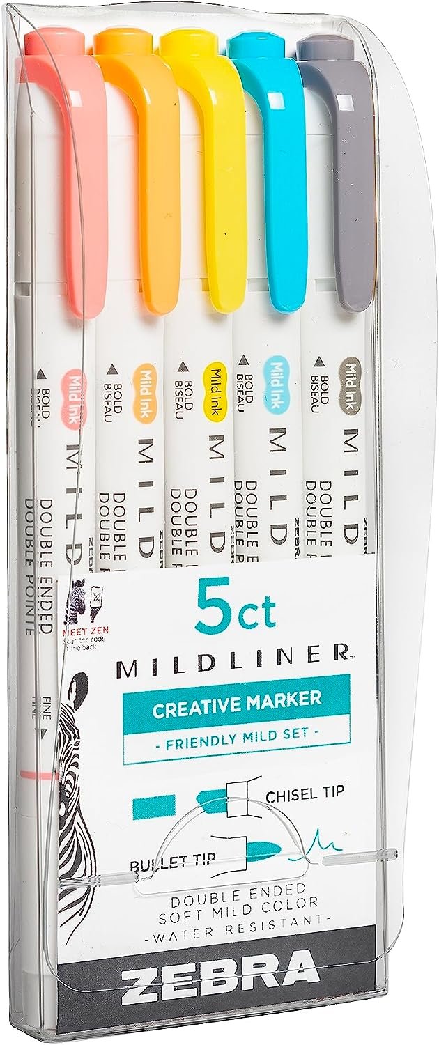 Zebra Pen Mildliner Double Ended Highlighter Set