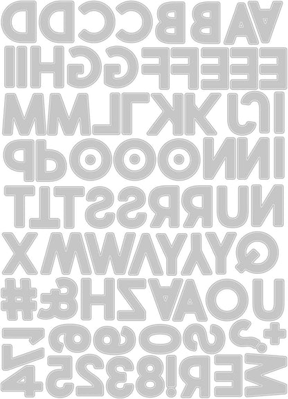 Sizzix Thinlits Die 665205 Alphanumeric Bold by Tim Holtz 80 Pack