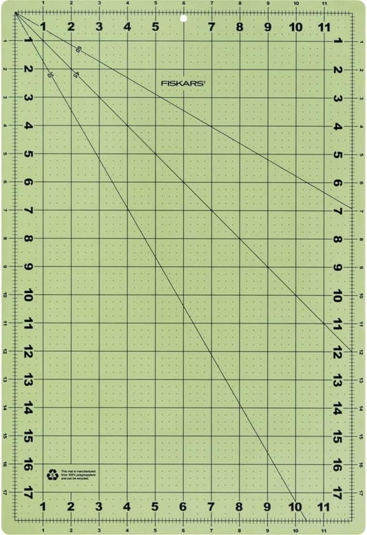 Fiskars Eco Cutting Mat (01-005899), Green, 12x18 Inch