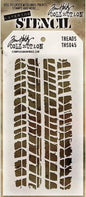 Stampers Anonymous Tim Holtz Layered Stencil 4.125"X8.5", Treads