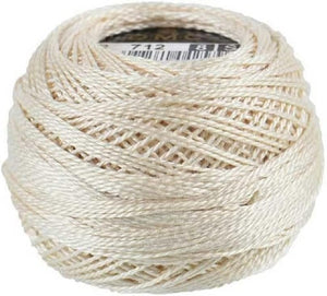 DMC 116 8-712 Pearl Cotton Thread Balls, Cream, Size 8