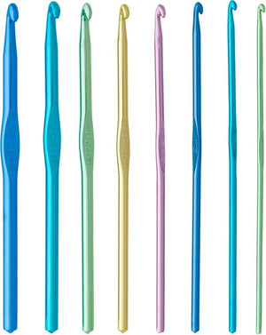 Simplicty Aluminum Crochet Hook Crochet Hook Set, 8pc, Sizes D-K