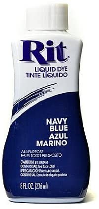 Rit Dyes Navy Blue Liquid 8 oz. Bottle [Pack of 4 ]