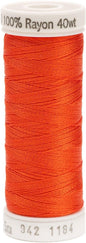 Sulky Rayon Thread for Sewing, 250-Yard, Orange Red