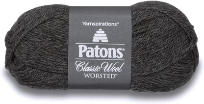 Patons Classic Wool Yarn, Dark Grey Mix (244077-225)
