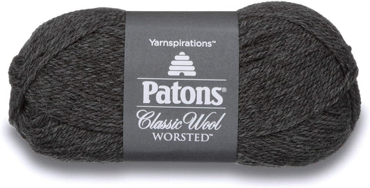 Patons Classic Wool Yarn, Dark Grey Mix (244077-225)