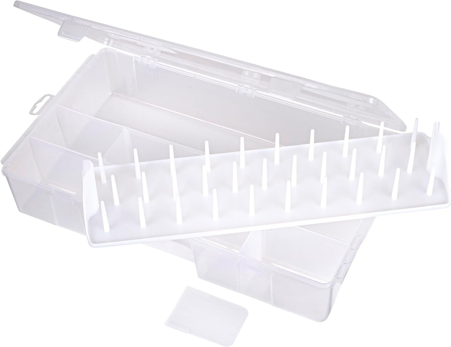 ArtBin 7003AB Sew-Lutions Sewing Supply Storage System with Lift-Out Thread Spool Tray, [1] Plastic Storage Case, Clear