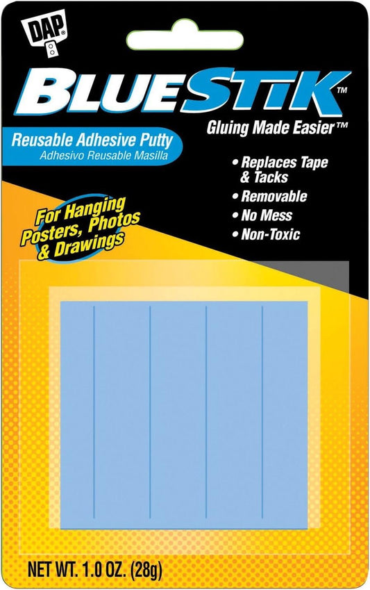 Dap Blue Stik Reusable Adhesive Putty-1 Ounce, 1 Pack