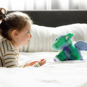 Warmies Baby Dragon Heatable and Coolable Weighted Stuffed Animal Plush - Comforting Lavender Aromatherapy Animal Toys - Relaxing Weighted Stuffed Animals for Anxiety