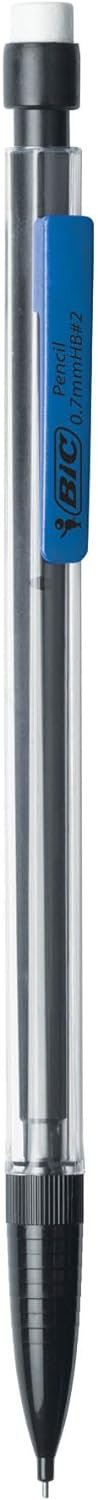 BIC Xtra-Life Mechanical Pencil, Clear Barrel, Medium Point (0.7mm), 5-Count