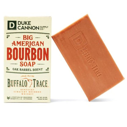 Duke Cannon Supply Co. Big Ass Brick of Soap Bar for Men Special Holiday Edition Big American Bourbon Made w/ Buffalo Trace (Charred Oak Barrel Scent) Multi-Pack - Superior Grade, 10 oz (3 Pack)