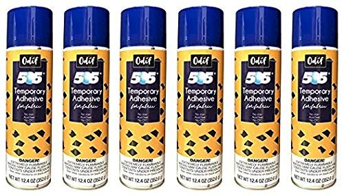 Odif USA 505 Spray and Fix Temporary Fabric Adhesive 12.4oz - Pack of 6