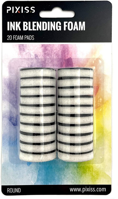 Mini Ink Blending Tools - Round (Mini Ink Blending Tool with 20 Added Replacement Foams)