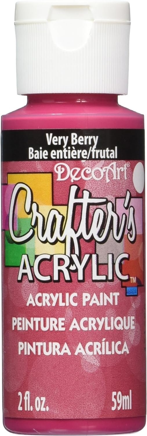 DecoArt Acrylic Paint, 2 Fl Oz (Pack of 1), Very Berry