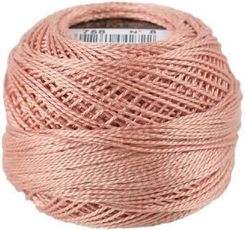 DMC 116 8-758 Pearl Cotton Thread Balls, Very Light Terra Cotta, Size 8