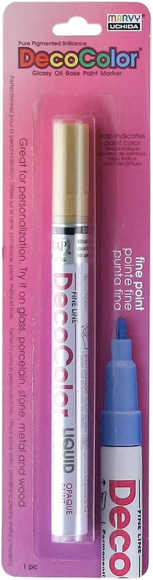 UCHIDA 200-C-GLD Marvy Deco Color Fine Point Paint Marker, Gold